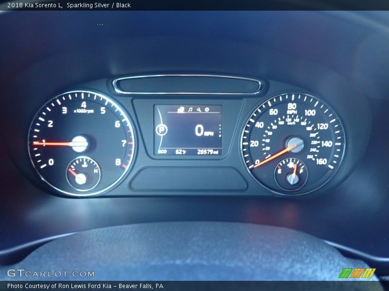 Sparkling Silver / Black 2018 Kia Sorento L