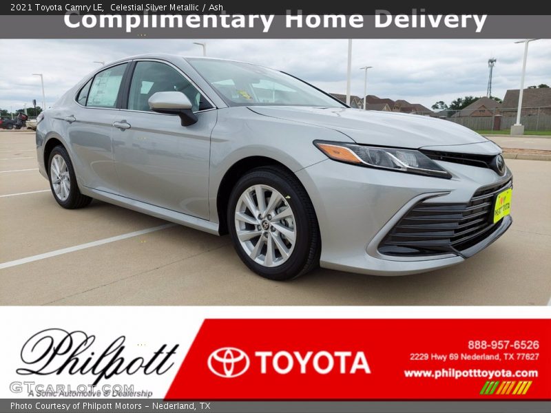 Celestial Silver Metallic / Ash 2021 Toyota Camry LE