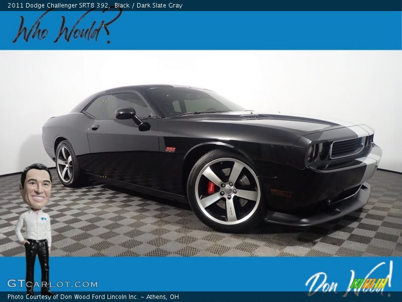 Black / Dark Slate Gray 2011 Dodge Challenger SRT8 392