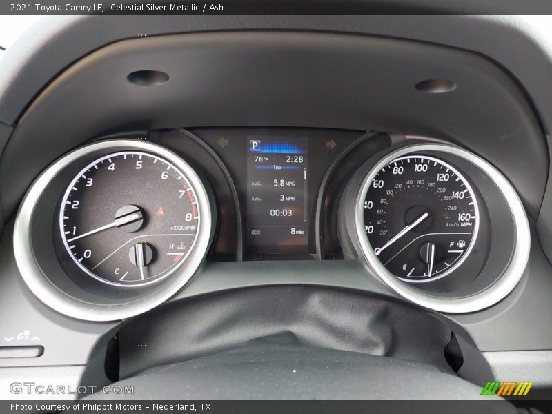 Celestial Silver Metallic / Ash 2021 Toyota Camry LE