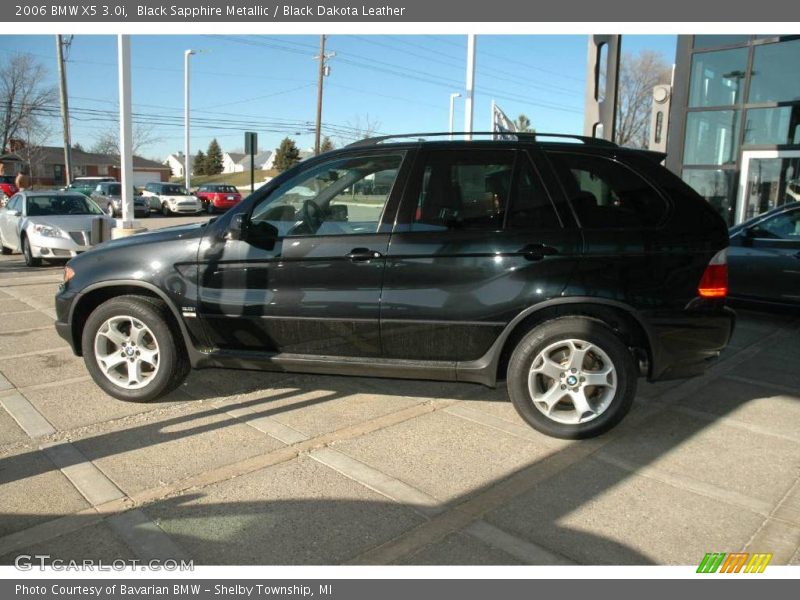 Black Sapphire Metallic / Black Dakota Leather 2006 BMW X5 3.0i