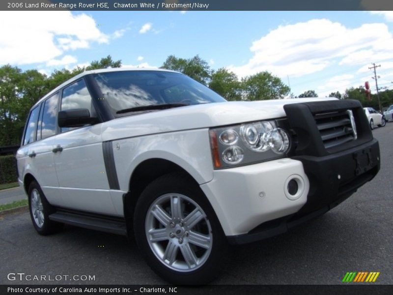 Chawton White / Parchment/Navy 2006 Land Rover Range Rover HSE