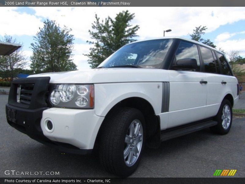 Chawton White / Parchment/Navy 2006 Land Rover Range Rover HSE