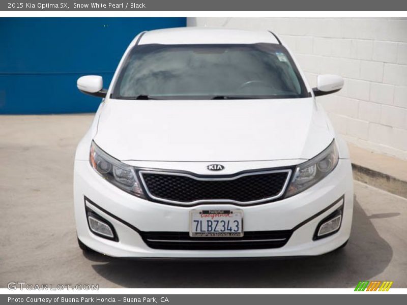 Snow White Pearl / Black 2015 Kia Optima SX