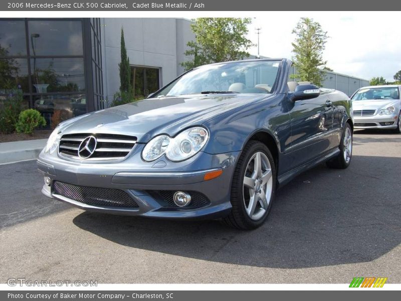 Cadet Blue Metallic / Ash 2006 Mercedes-Benz CLK 500 Cabriolet