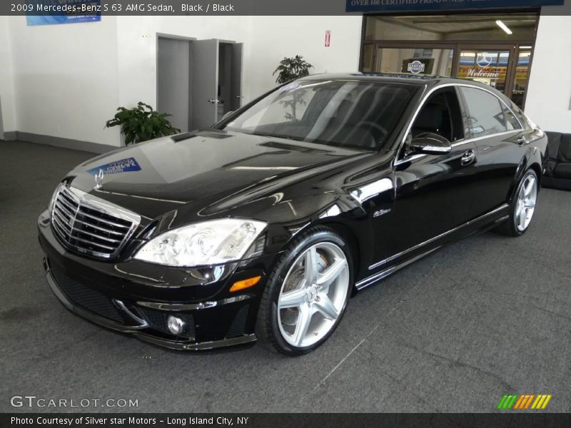 Black / Black 2009 Mercedes-Benz S 63 AMG Sedan