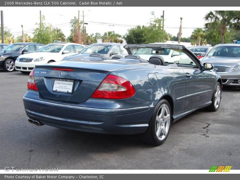 Cadet Blue Metallic / Ash 2006 Mercedes-Benz CLK 500 Cabriolet
