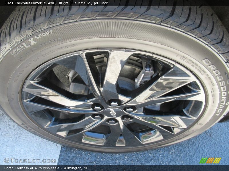 Bright Blue Metallic / Jet Black 2021 Chevrolet Blazer RS AWD