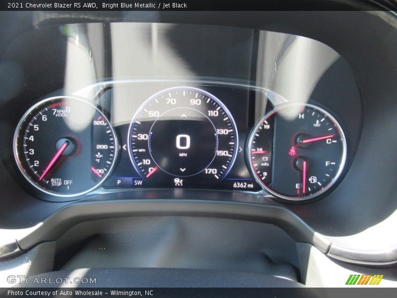 Bright Blue Metallic / Jet Black 2021 Chevrolet Blazer RS AWD