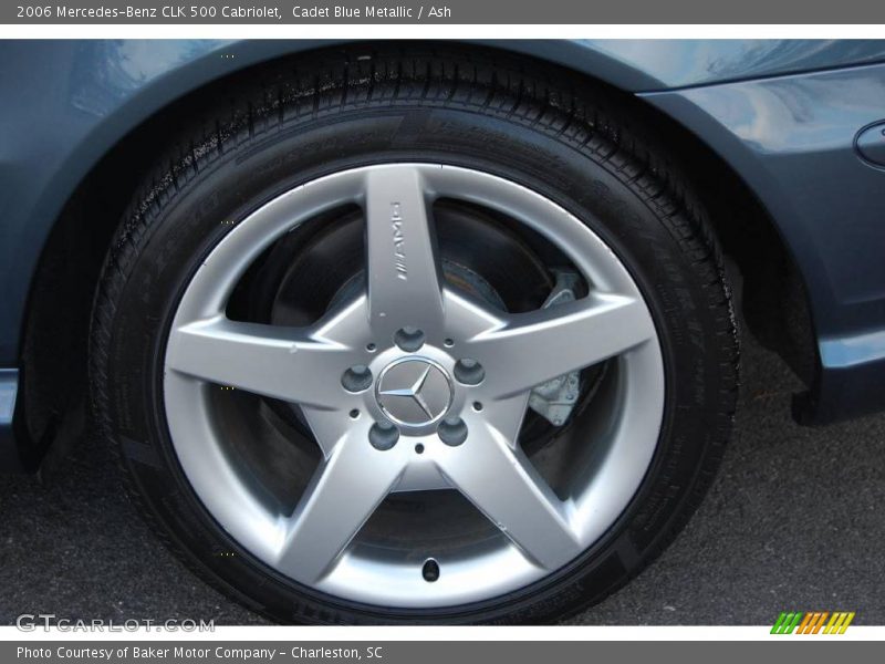 Cadet Blue Metallic / Ash 2006 Mercedes-Benz CLK 500 Cabriolet