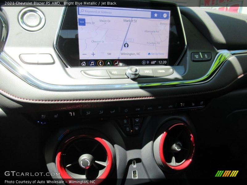 Bright Blue Metallic / Jet Black 2021 Chevrolet Blazer RS AWD