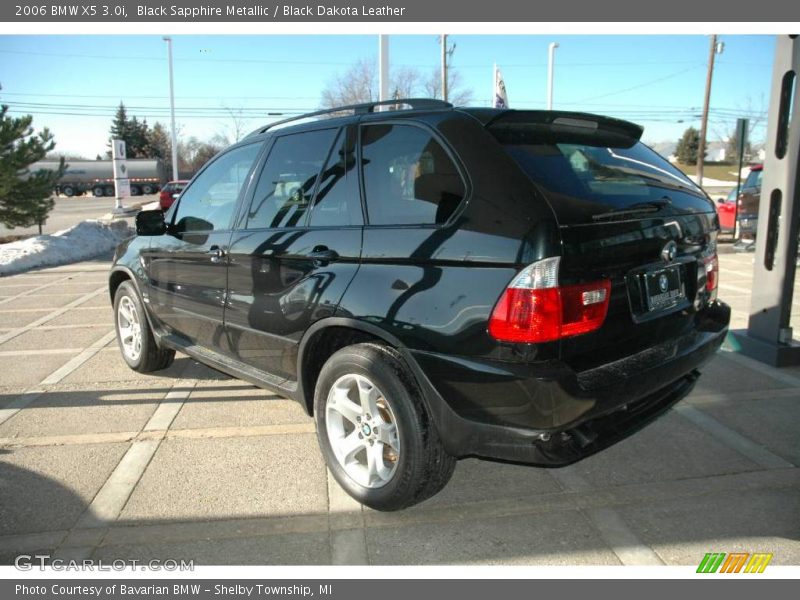 Black Sapphire Metallic / Black Dakota Leather 2006 BMW X5 3.0i