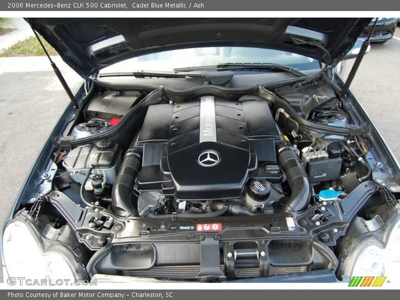 Cadet Blue Metallic / Ash 2006 Mercedes-Benz CLK 500 Cabriolet