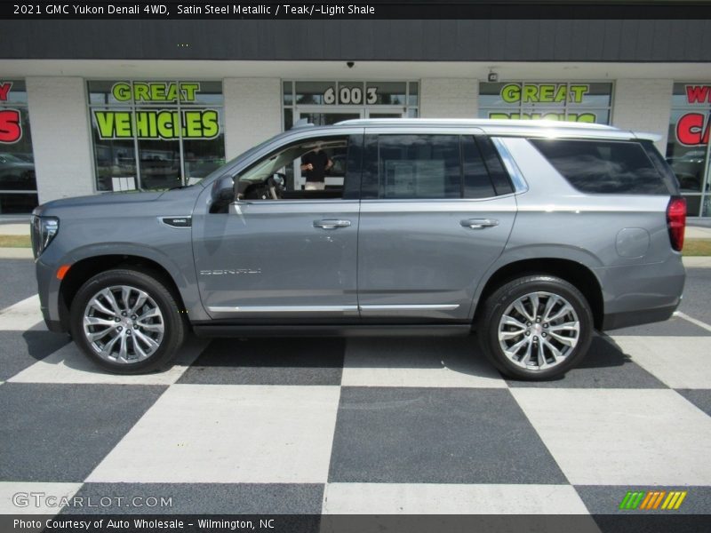 Satin Steel Metallic / Teak/­Light Shale 2021 GMC Yukon Denali 4WD
