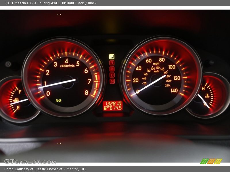 Brilliant Black / Black 2011 Mazda CX-9 Touring AWD