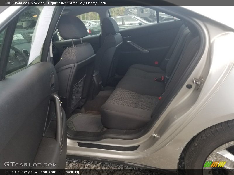 Liquid Silver Metallic / Ebony Black 2008 Pontiac G6 Sedan