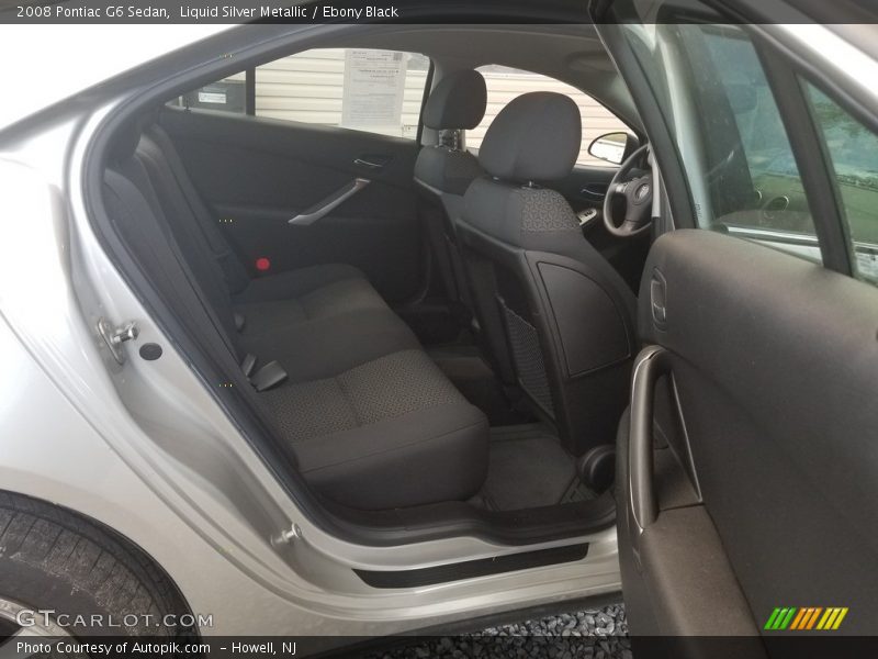 Liquid Silver Metallic / Ebony Black 2008 Pontiac G6 Sedan