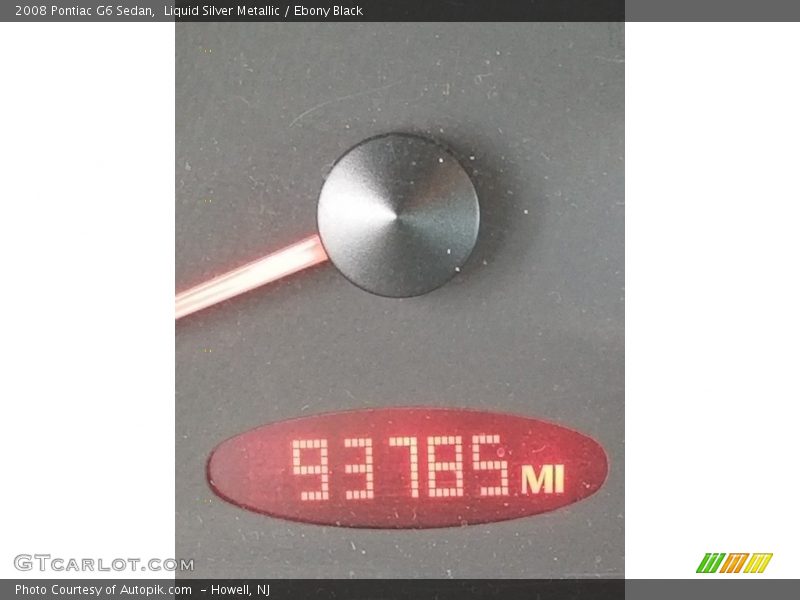 Liquid Silver Metallic / Ebony Black 2008 Pontiac G6 Sedan
