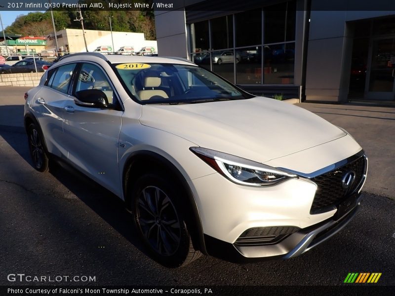Majestic White / Wheat 2017 Infiniti QX30 Premium AWD