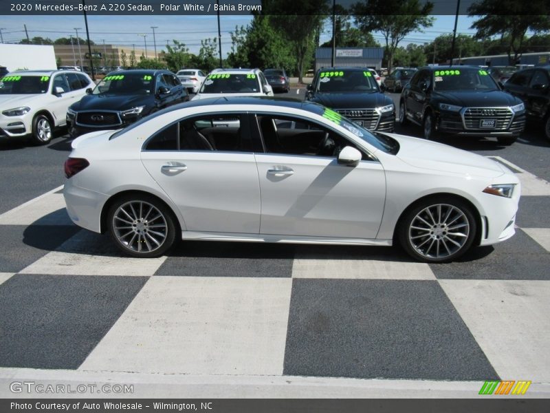 Polar White / Bahia Brown 2020 Mercedes-Benz A 220 Sedan