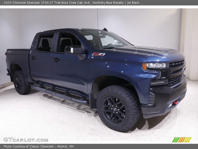 Northsky Blue Metallic / Jet Black 2020 Chevrolet Silverado 1500 LT Trail Boss Crew Cab 4x4