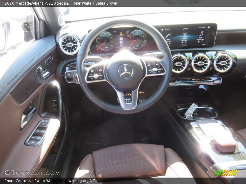 Polar White / Bahia Brown 2020 Mercedes-Benz A 220 Sedan