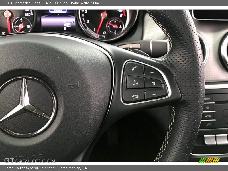 Polar White / Black 2018 Mercedes-Benz CLA 250 Coupe