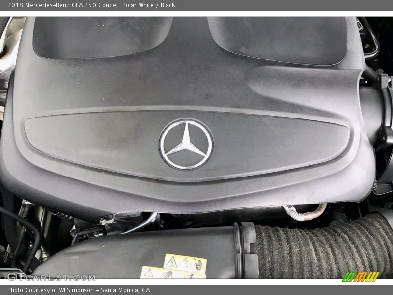 Polar White / Black 2018 Mercedes-Benz CLA 250 Coupe