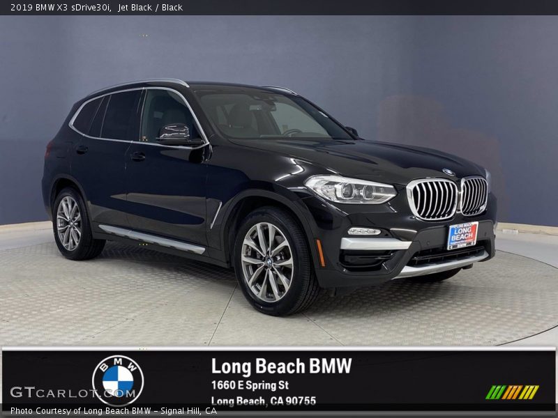 Jet Black / Black 2019 BMW X3 sDrive30i