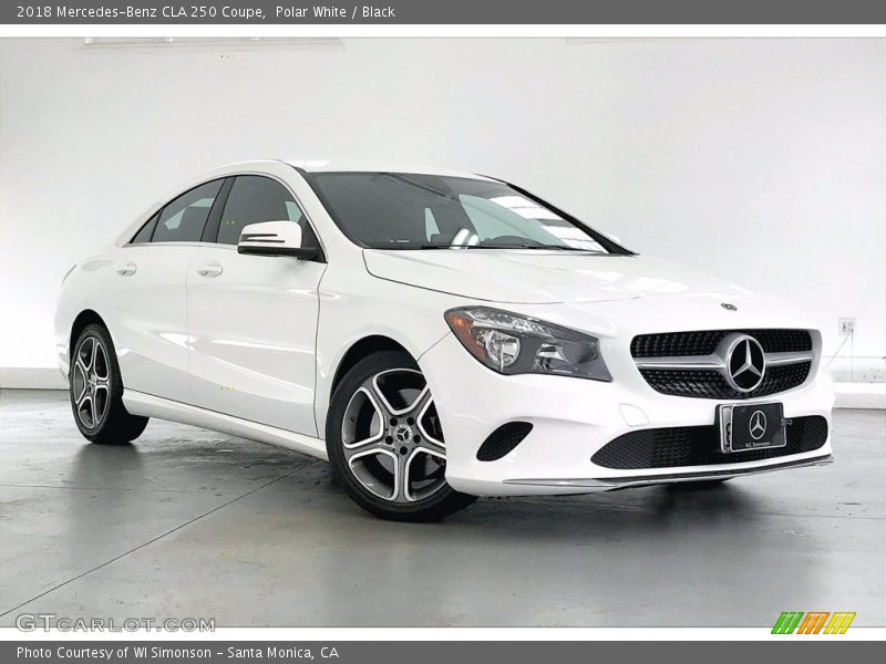 Polar White / Black 2018 Mercedes-Benz CLA 250 Coupe