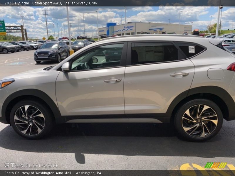 Stellar Silver / Gray 2021 Hyundai Tucson Sport AWD