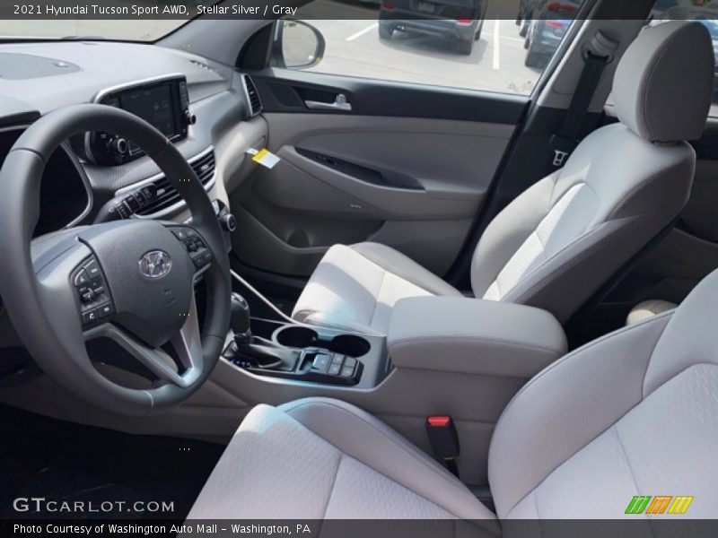 Stellar Silver / Gray 2021 Hyundai Tucson Sport AWD