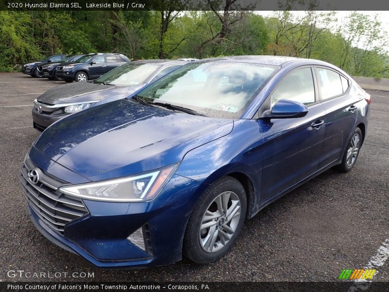 Lakeside Blue / Gray 2020 Hyundai Elantra SEL