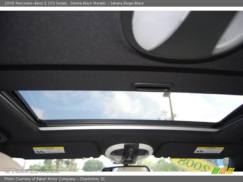 Sienna Black Metallic / Sahara Beige/Black 2008 Mercedes-Benz E 350 Sedan