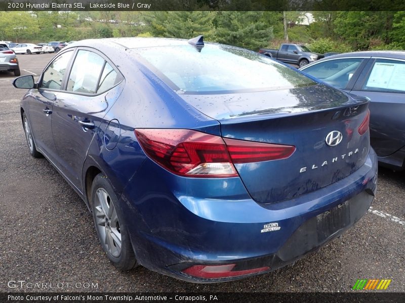 Lakeside Blue / Gray 2020 Hyundai Elantra SEL