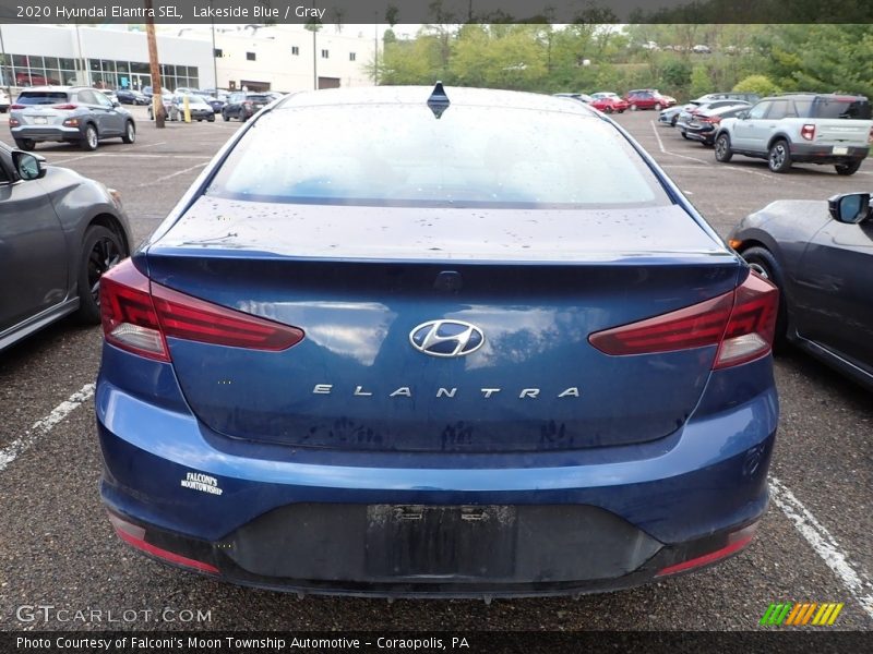 Lakeside Blue / Gray 2020 Hyundai Elantra SEL