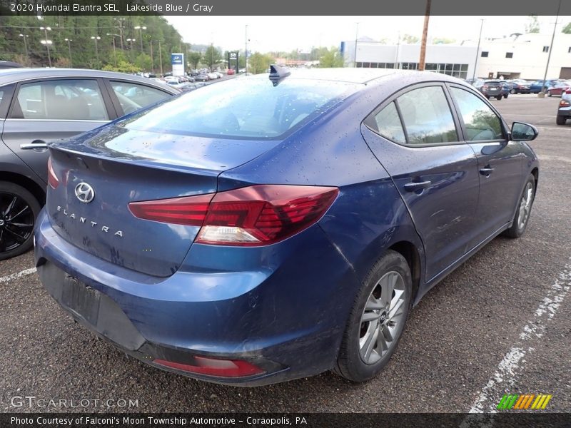 Lakeside Blue / Gray 2020 Hyundai Elantra SEL
