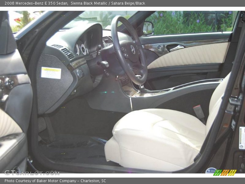 Sienna Black Metallic / Sahara Beige/Black 2008 Mercedes-Benz E 350 Sedan