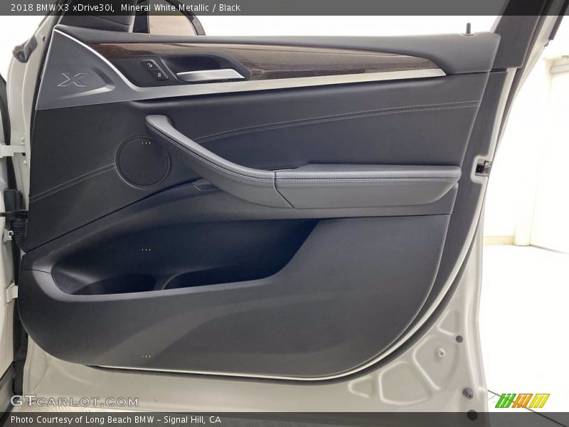 Mineral White Metallic / Black 2018 BMW X3 xDrive30i