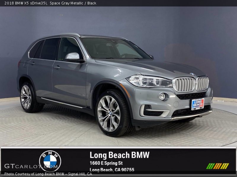Space Gray Metallic / Black 2018 BMW X5 sDrive35i