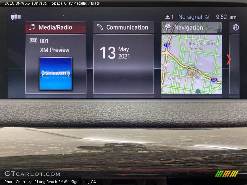 Space Gray Metallic / Black 2018 BMW X5 sDrive35i