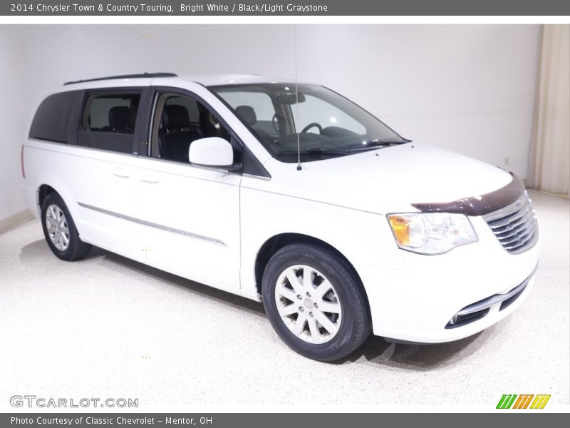 Bright White / Black/Light Graystone 2014 Chrysler Town & Country Touring