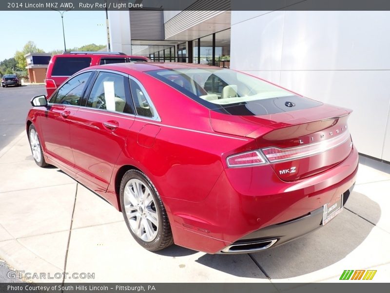 Ruby Red / Light Dune 2014 Lincoln MKZ AWD