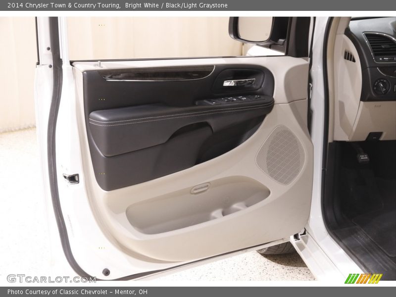 Bright White / Black/Light Graystone 2014 Chrysler Town & Country Touring