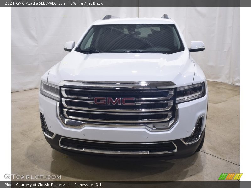 Summit White / Jet Black 2021 GMC Acadia SLE AWD