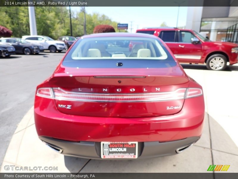 Ruby Red / Light Dune 2014 Lincoln MKZ AWD