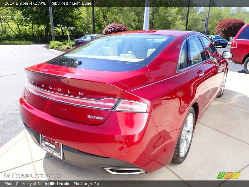 Ruby Red / Light Dune 2014 Lincoln MKZ AWD