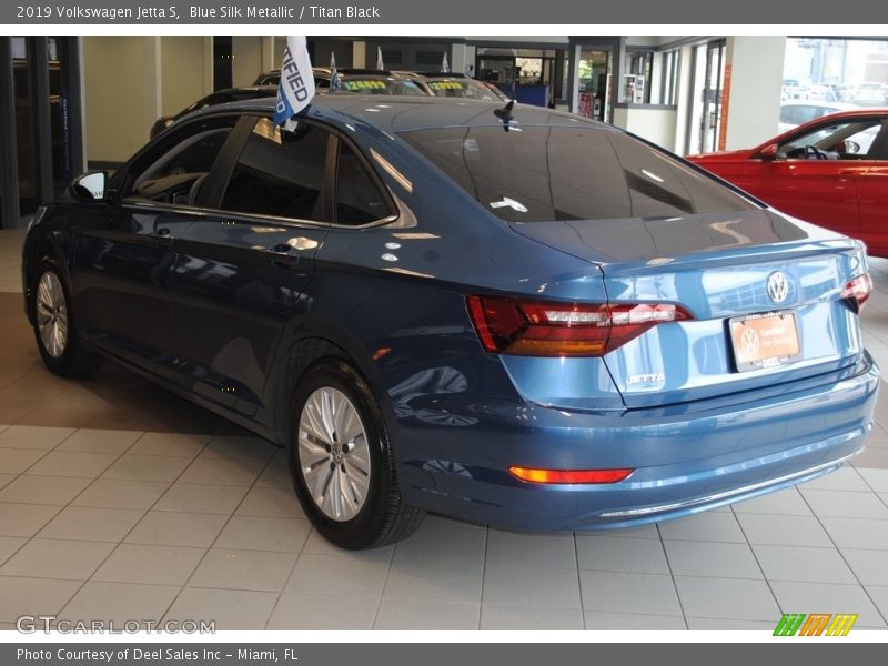 Blue Silk Metallic / Titan Black 2019 Volkswagen Jetta S