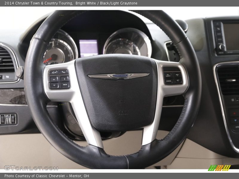 Bright White / Black/Light Graystone 2014 Chrysler Town & Country Touring