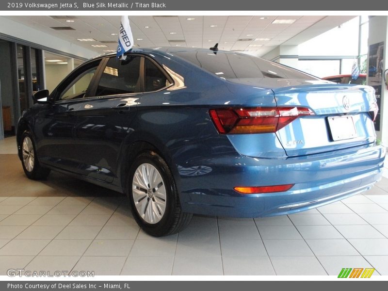Blue Silk Metallic / Titan Black 2019 Volkswagen Jetta S